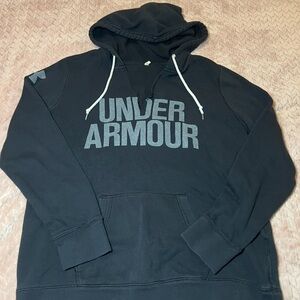 Under Armour Black Hoodie with Gray Logo